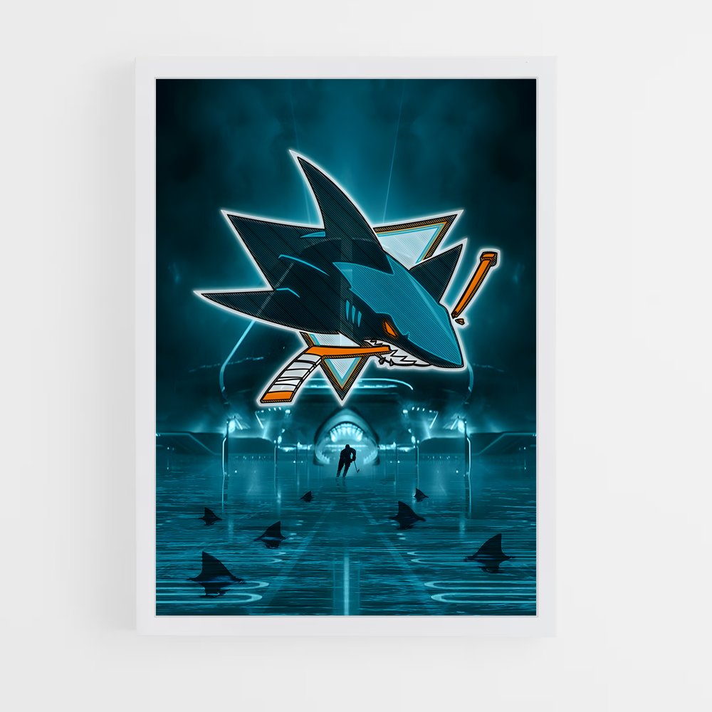 Poster Nageur Étoilé – affiche Hockey sur glace (vue 3)